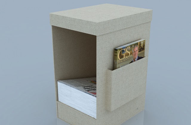 工业包装设计：报纸收纳箱设计及结构解析