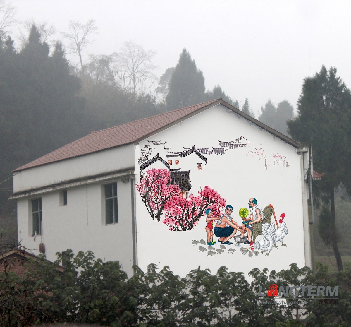 西充县文化墙墙绘设计
